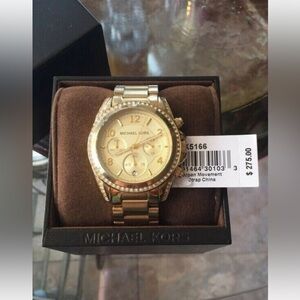 Michael Kors Gold-Tone Chronograph Watch